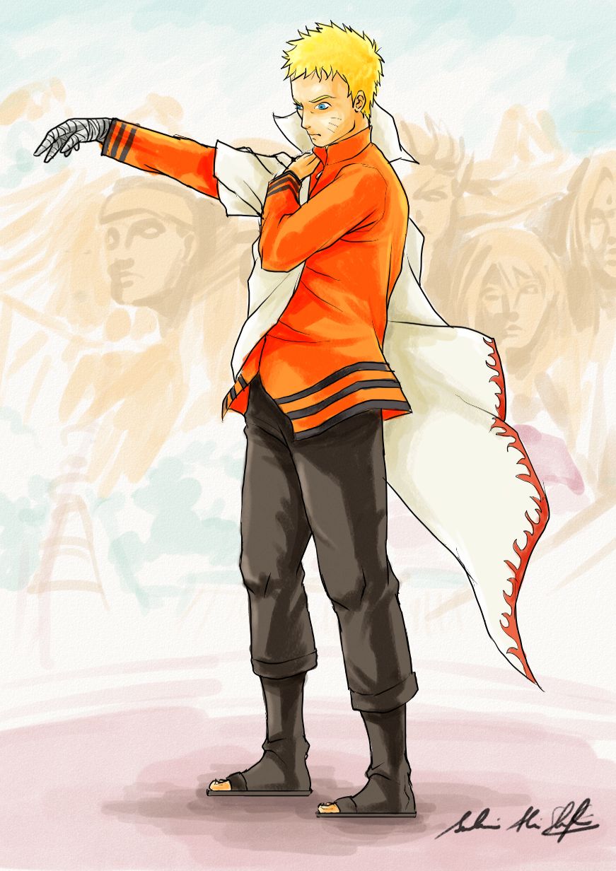 Naruto Hokage arancione, 871x1232 Full HD Verticale, iPhone
