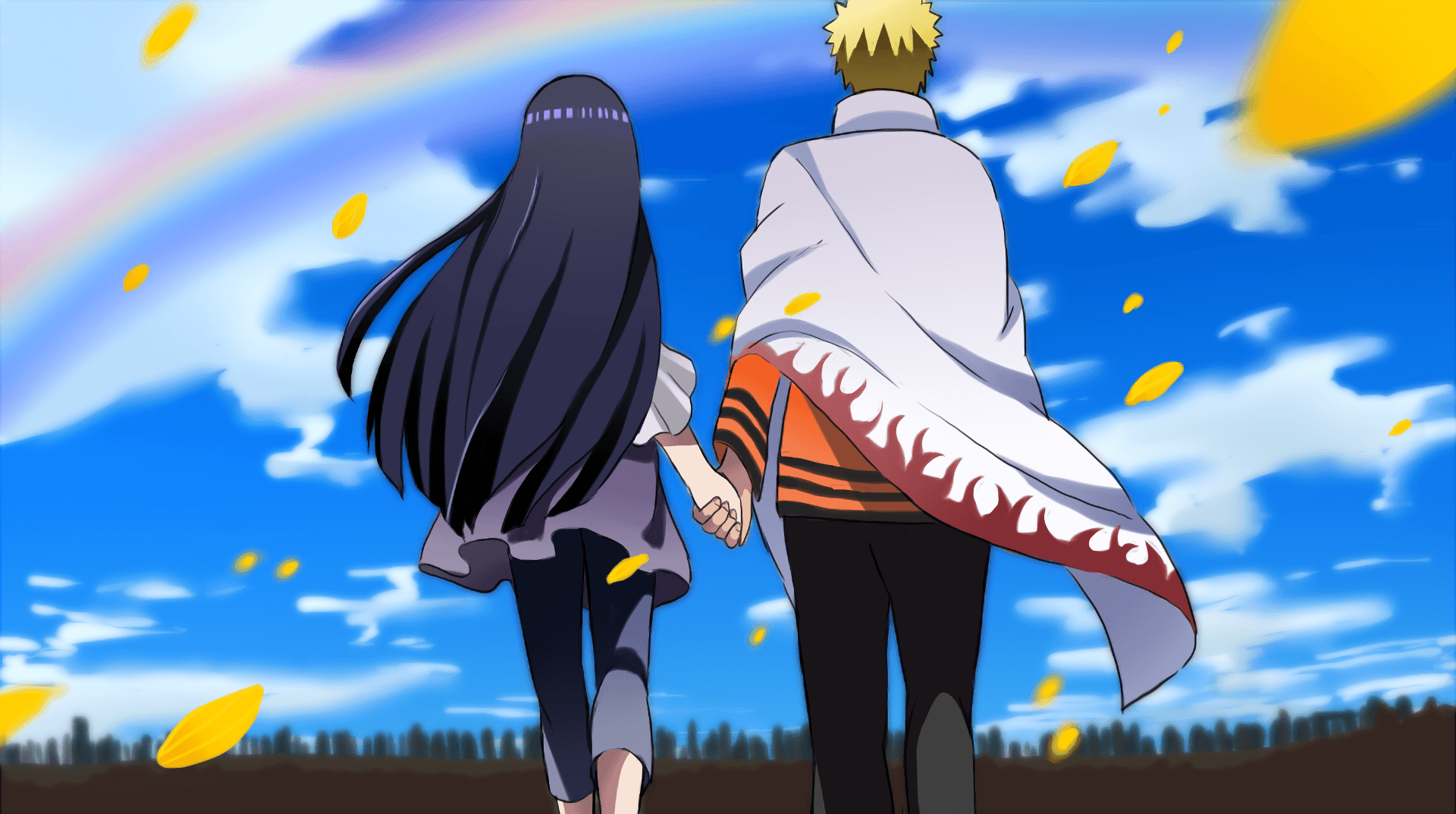 Naruto Hokage e Hinata, 1920x1073 1080p, PC
