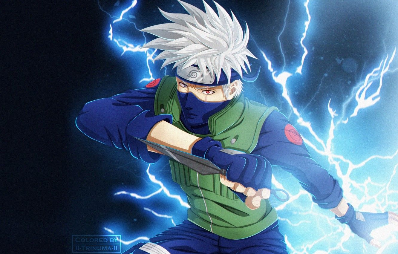 Kakashi Hatake Naruto fulmini, 1332x850 HD, Desktop