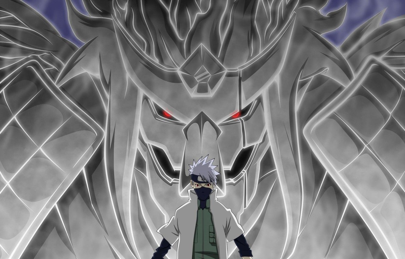 Kakashi con Susanoo Naruto, 1332x850 720p, PC