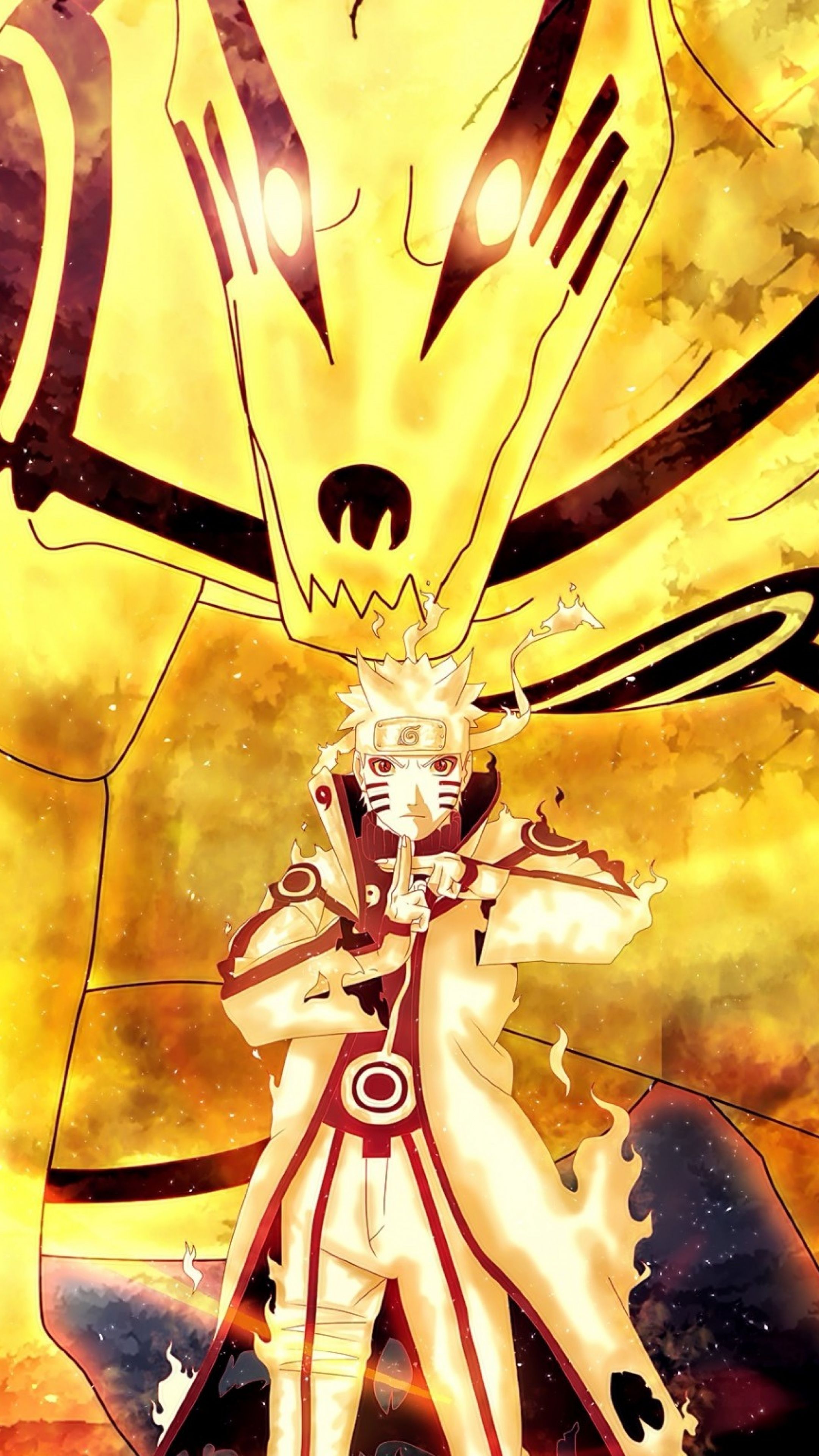 Naruto modalità Kurama Bijuu, 2160x3840 Verticale, Mobile