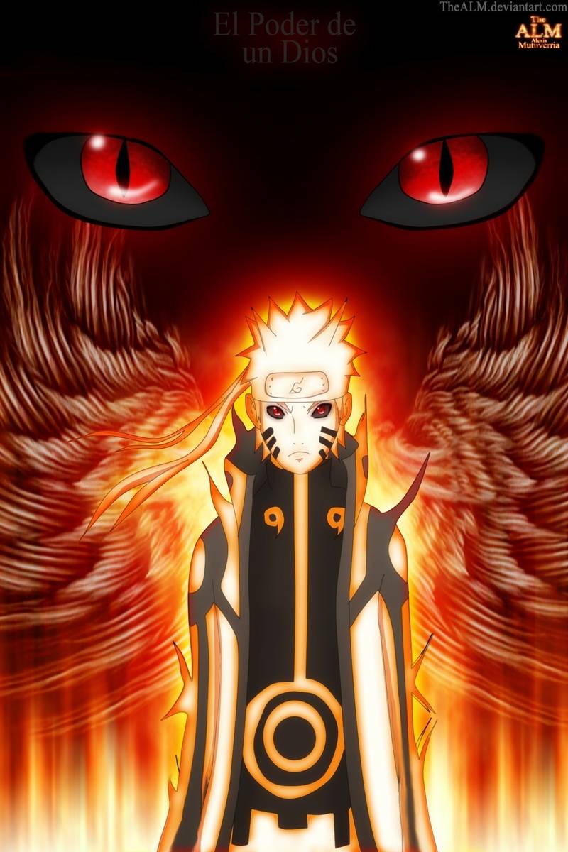 Naruto modalità Kurama, occhi volpe, 800x1200 Verticale, POCO
