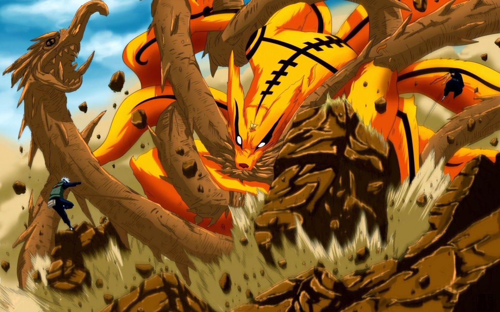 Naruto e Kurama volpe demone, 1600x1000 HD, Laptop