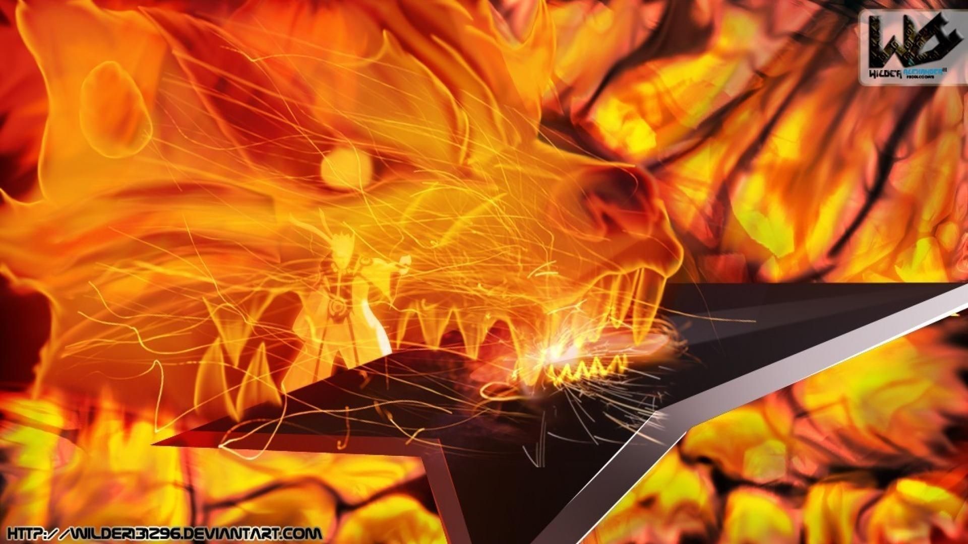 Naruto Kurama volpe arancione, 1920x1080 Full HD 1080p, PC