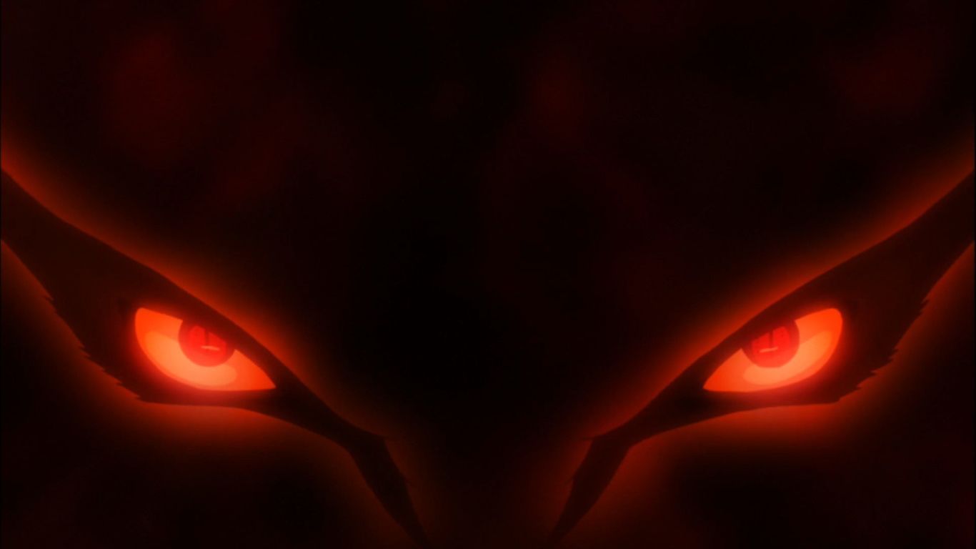 Occhi rossi Kurama Naruto, ninja, 1366x768 HD, Desktop
