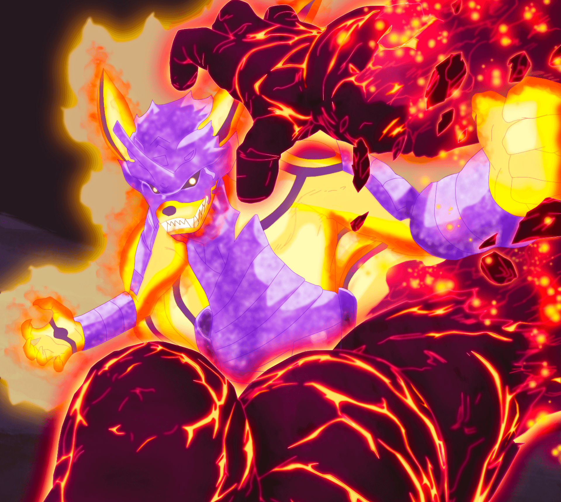 Kurama volpe demoniaca Naruto, 1920x1718 Full HD+ WUXGA, Desktop