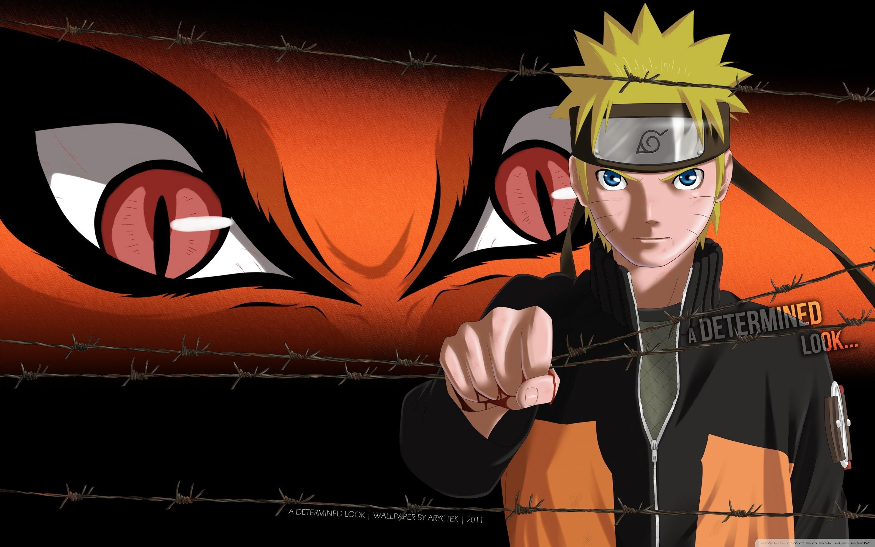 Naruto e occhi di Kurama, 2880x1800 2K+, PC