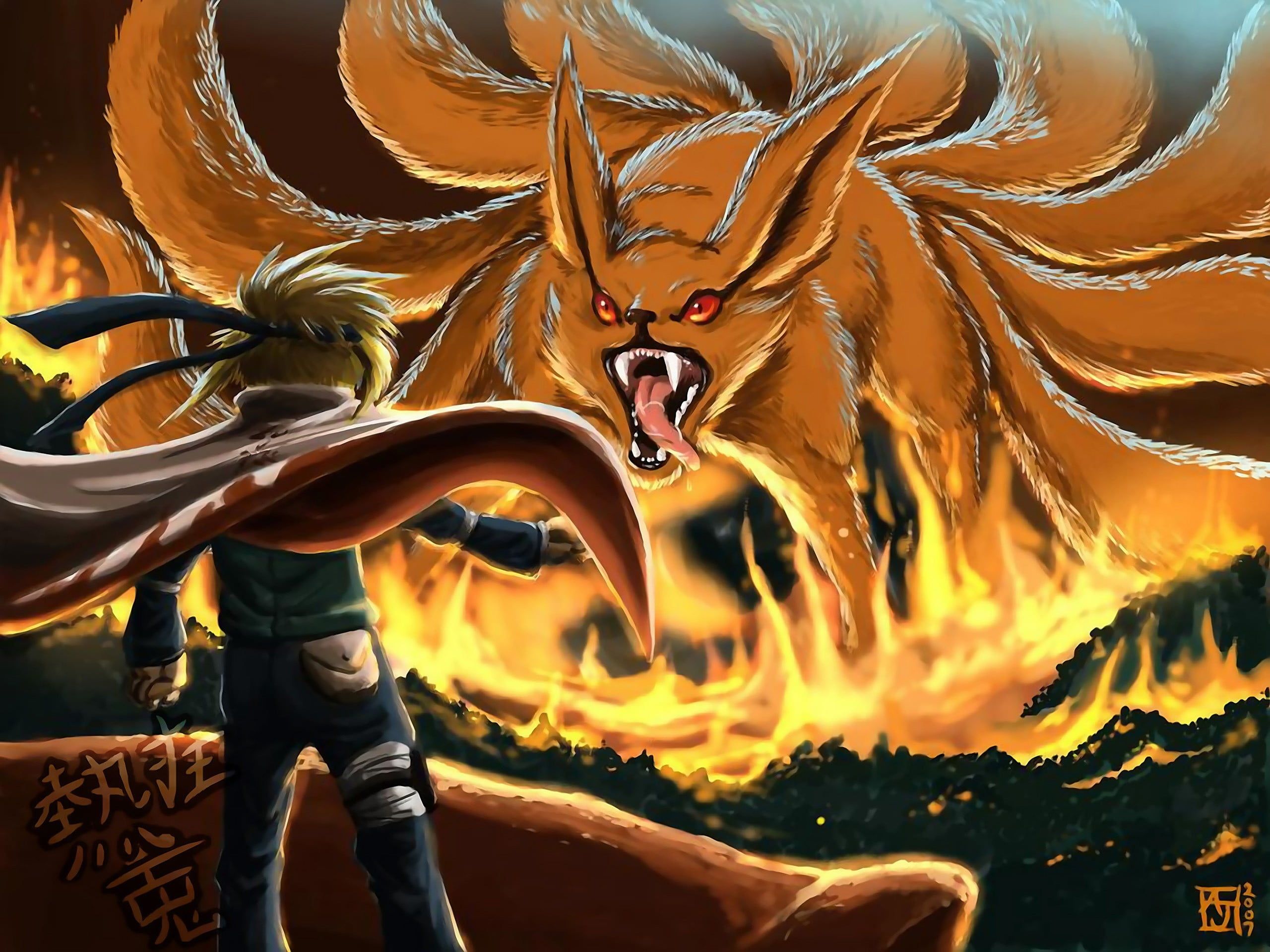 Minato e Kurama Naruto, 2560x1920 WQXGA, Monitor Gaming