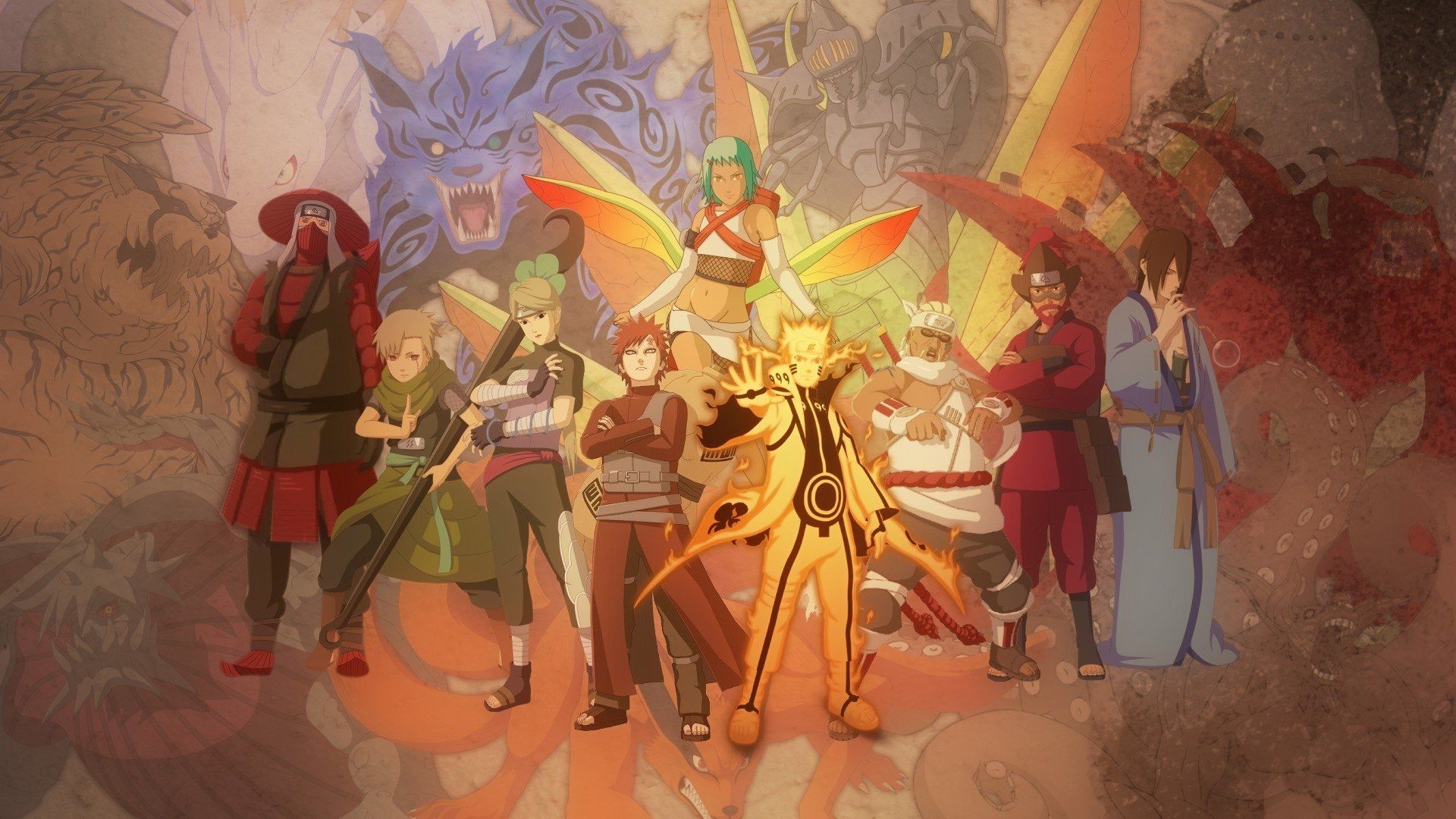 Kurama e ninja Naruto, 1920x1080 Full HD, Laptop