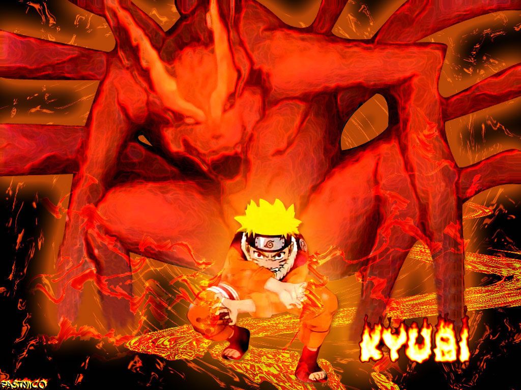 Naruto modalità Kyuubi Kurama, 1024x768 HD, iMac