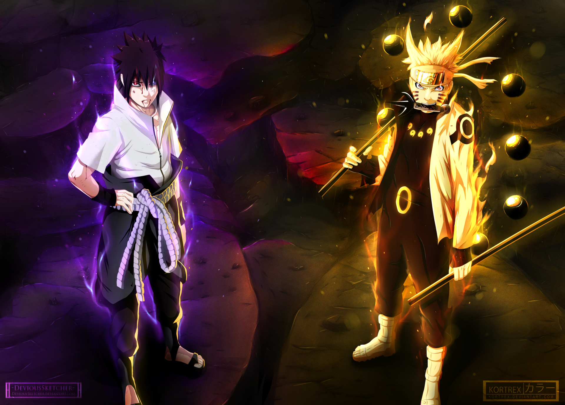 Naruto e Sasuke Shippuden, 1920x1376 Full HD+ WUXGA, Desktop
