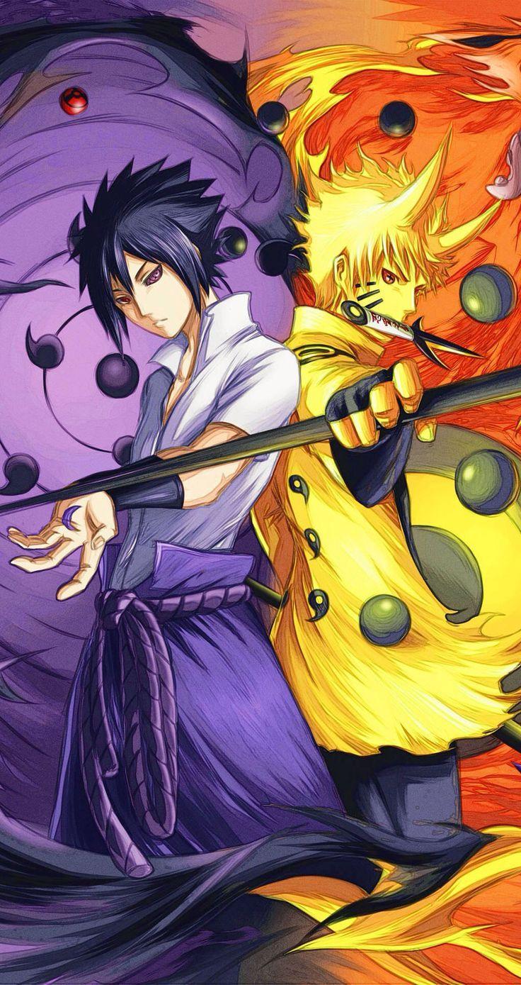 Naruto e Sasuke, Naruto Shippuden, 736x1389 Full HD Verticale, Smartphone