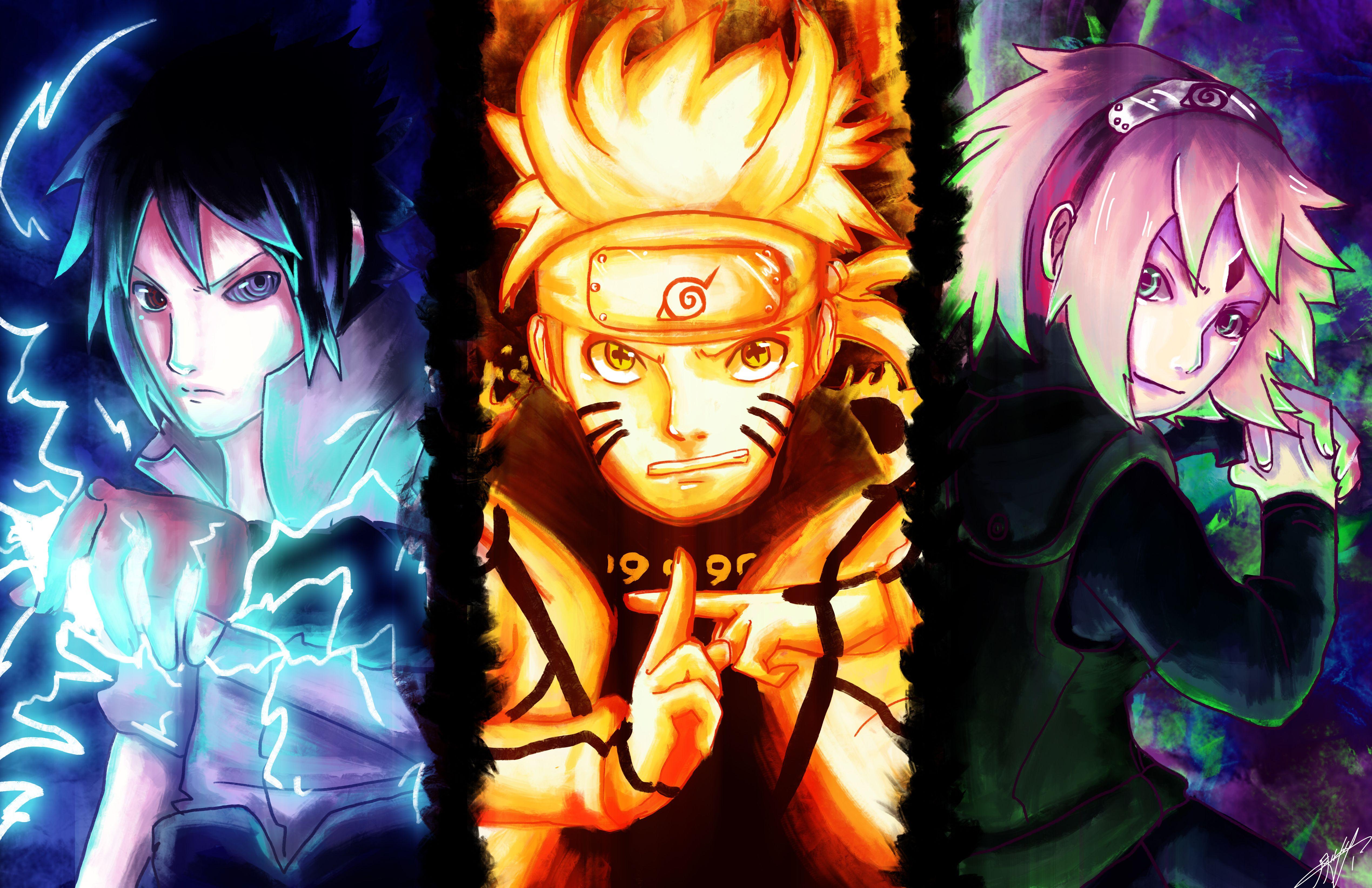 Naruto Kurama modalità e Sasuke, 1920x1080 Full HD, Desktop