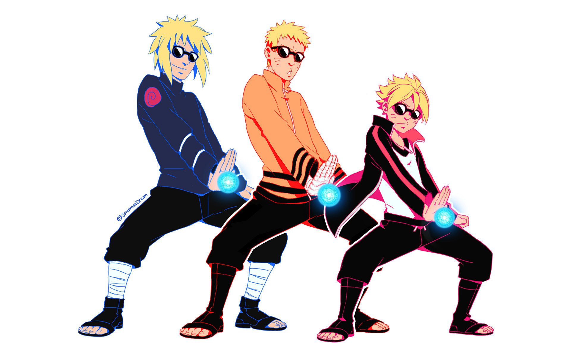 Personaggi Akatsuki Naruto scena, 1024x768 HD, PC