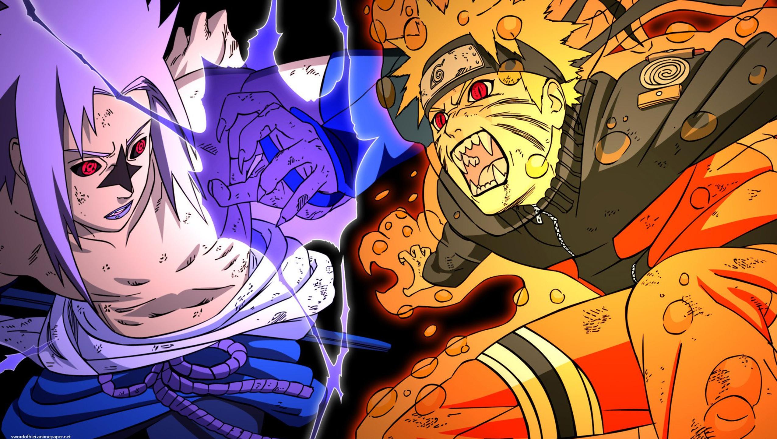 Naruto e Sasuke scontro, 2552x1442 Hi-Res, PC Desktop