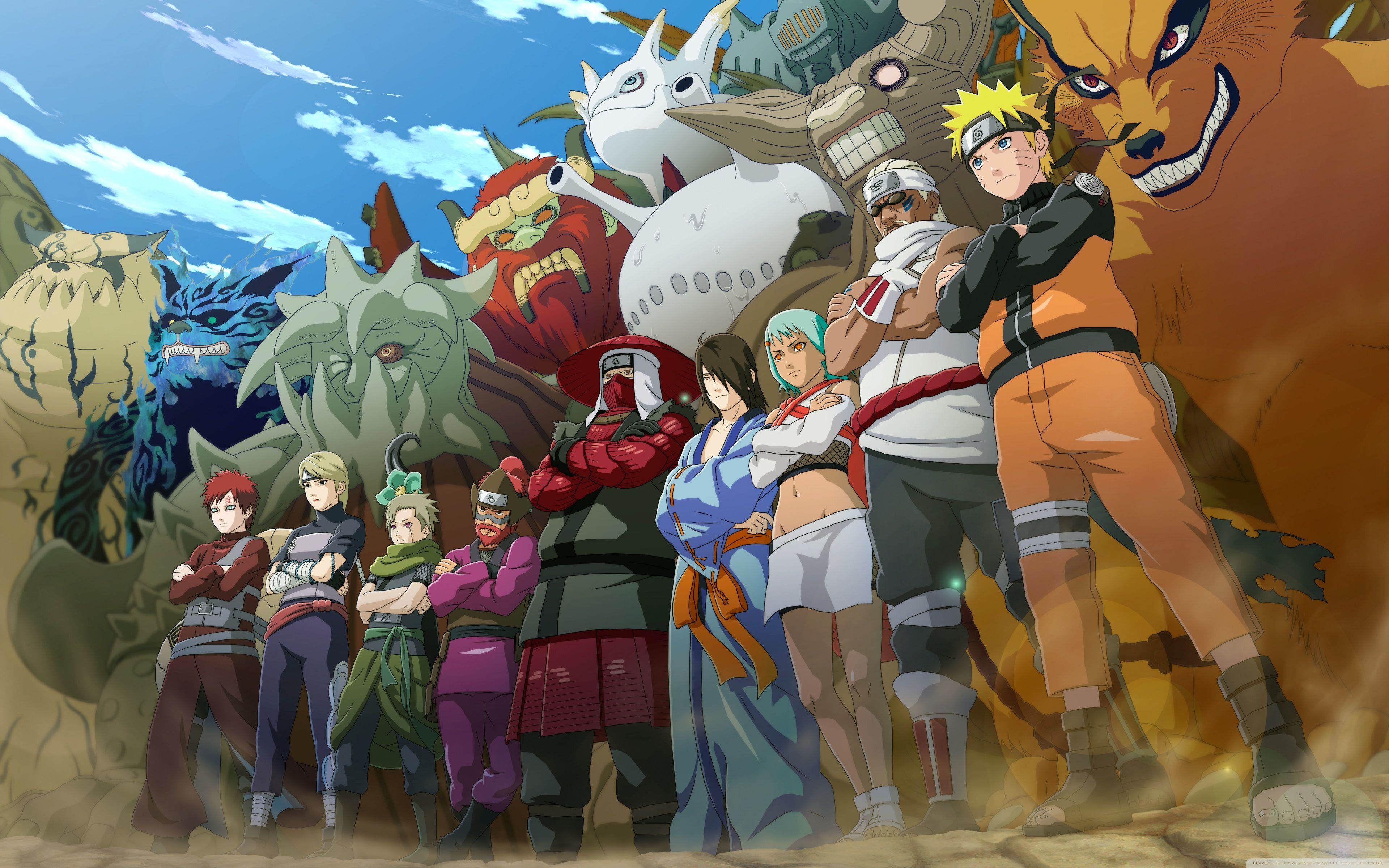 Naruto e personaggi Bijuu, 1920x1080 Full HD 1080p, Desktop