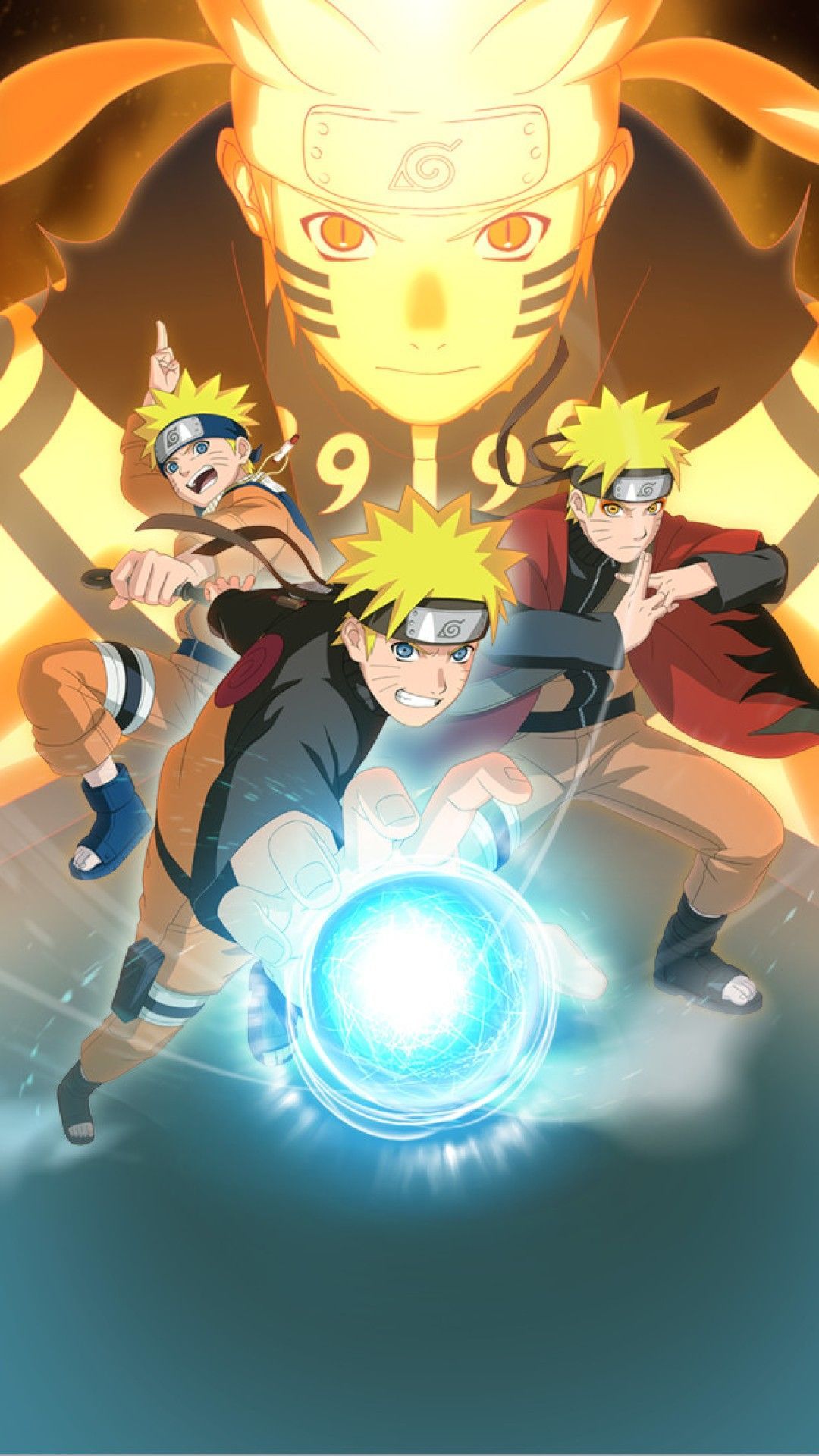 Naruto Uzumaki Rasengan, 1080x1920 Verticale, Samsung Galaxy