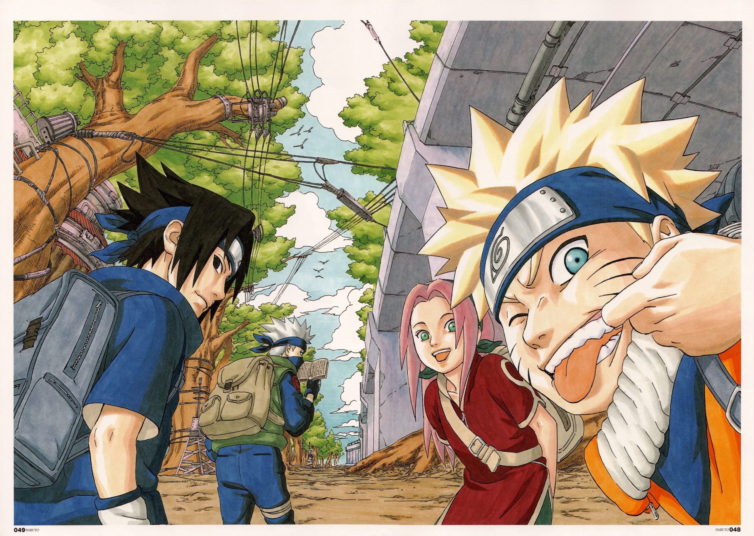 Naruto, Sasuke, Sakura Team 7, 2560x1819 2K+, Laptop