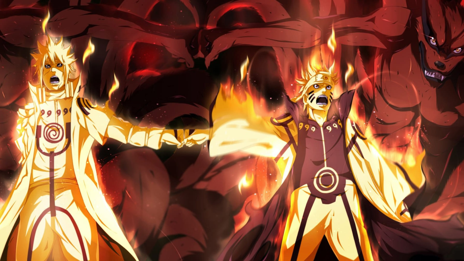 Naruto e Sasuke modalità Kurama, 1920x1080 1080p, PC
