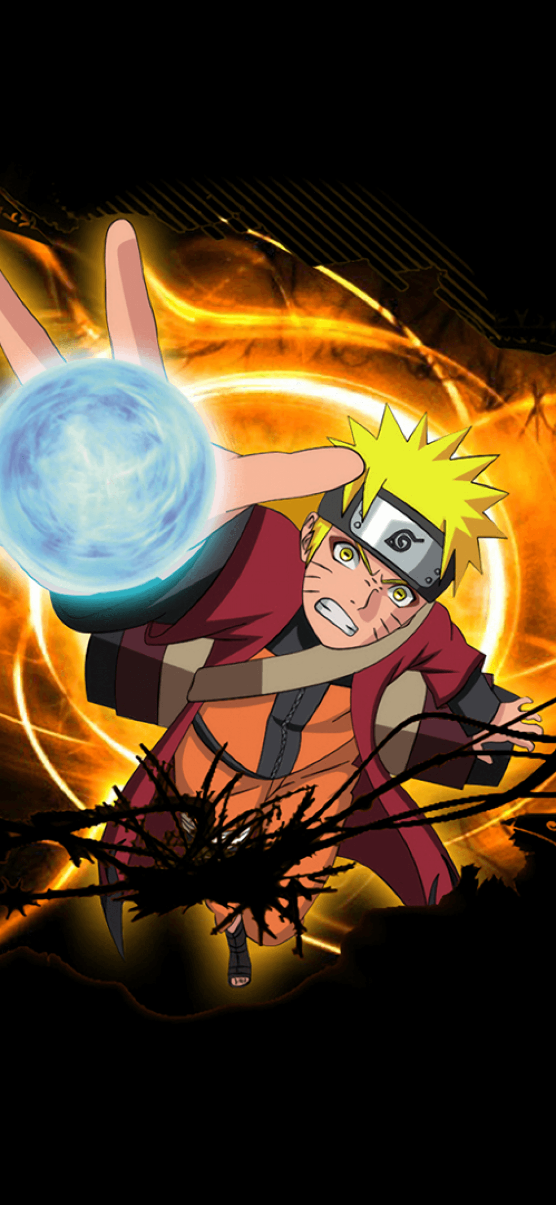 Naruto Uzumaki Rasengan modalità eremita, 1125x2436 Full HD Verticale, iPhone
