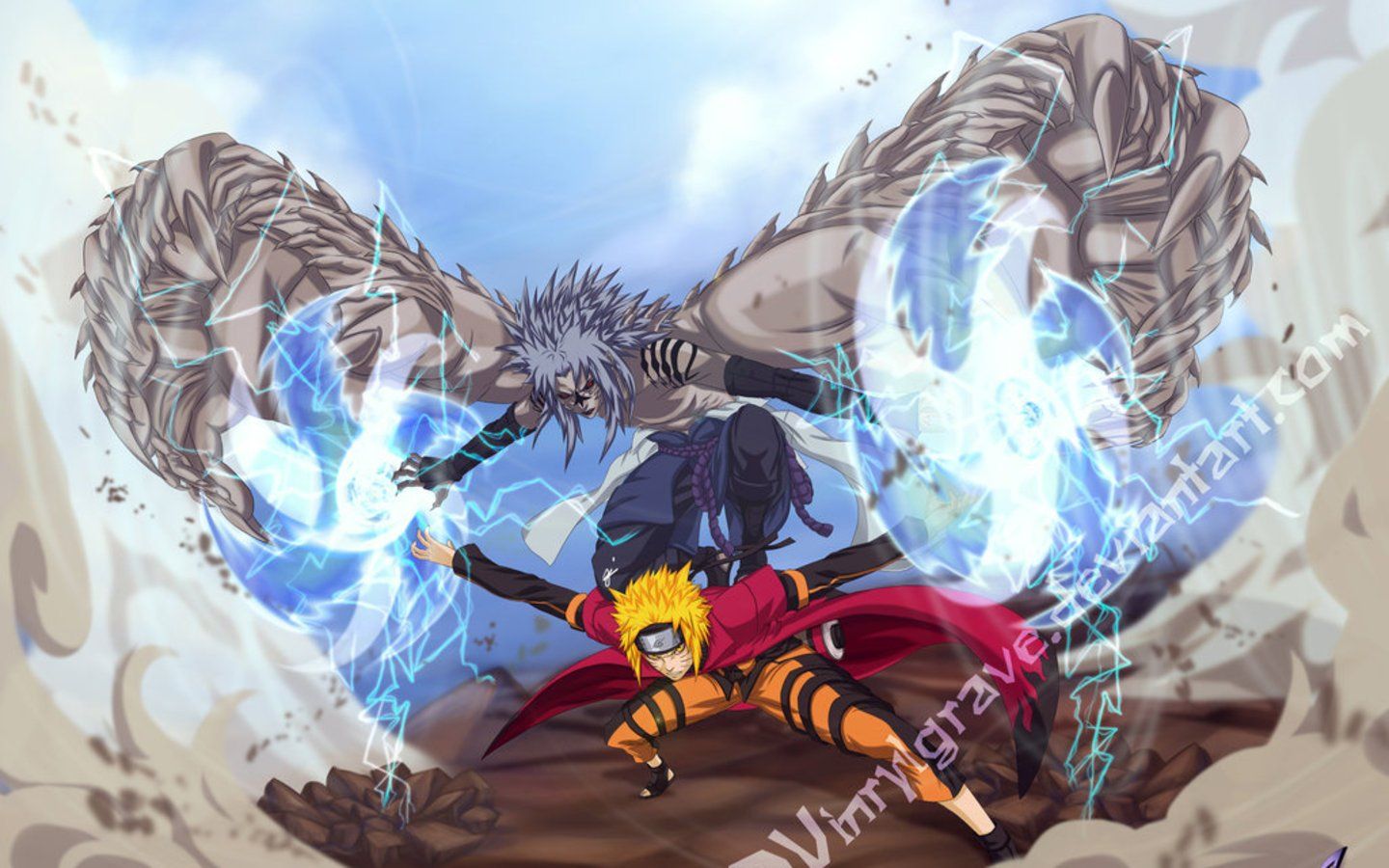 Naruto e Sasuke battaglia, clan Uchiha, 1440x900 HD, Desktop
