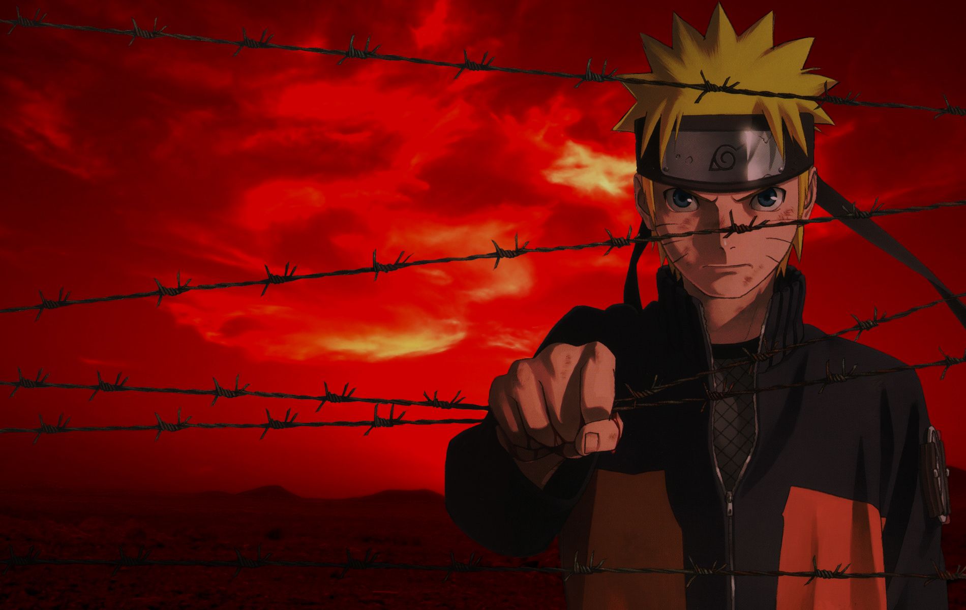Naruto Uzumaki filo spinato rosso, 1900x1200 900p, Desktop
