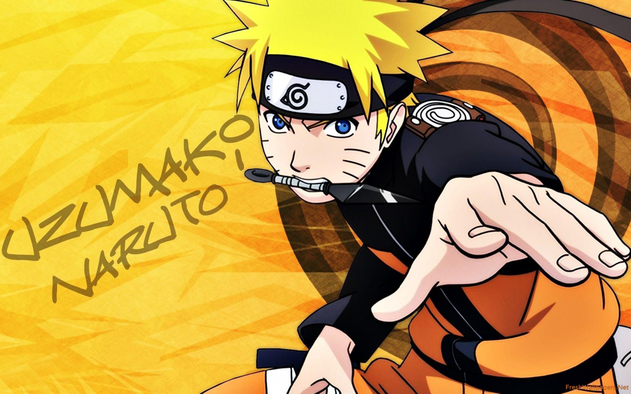 Naruto Uzumaki in azione, 2560x1600 2K, MacBook Pro