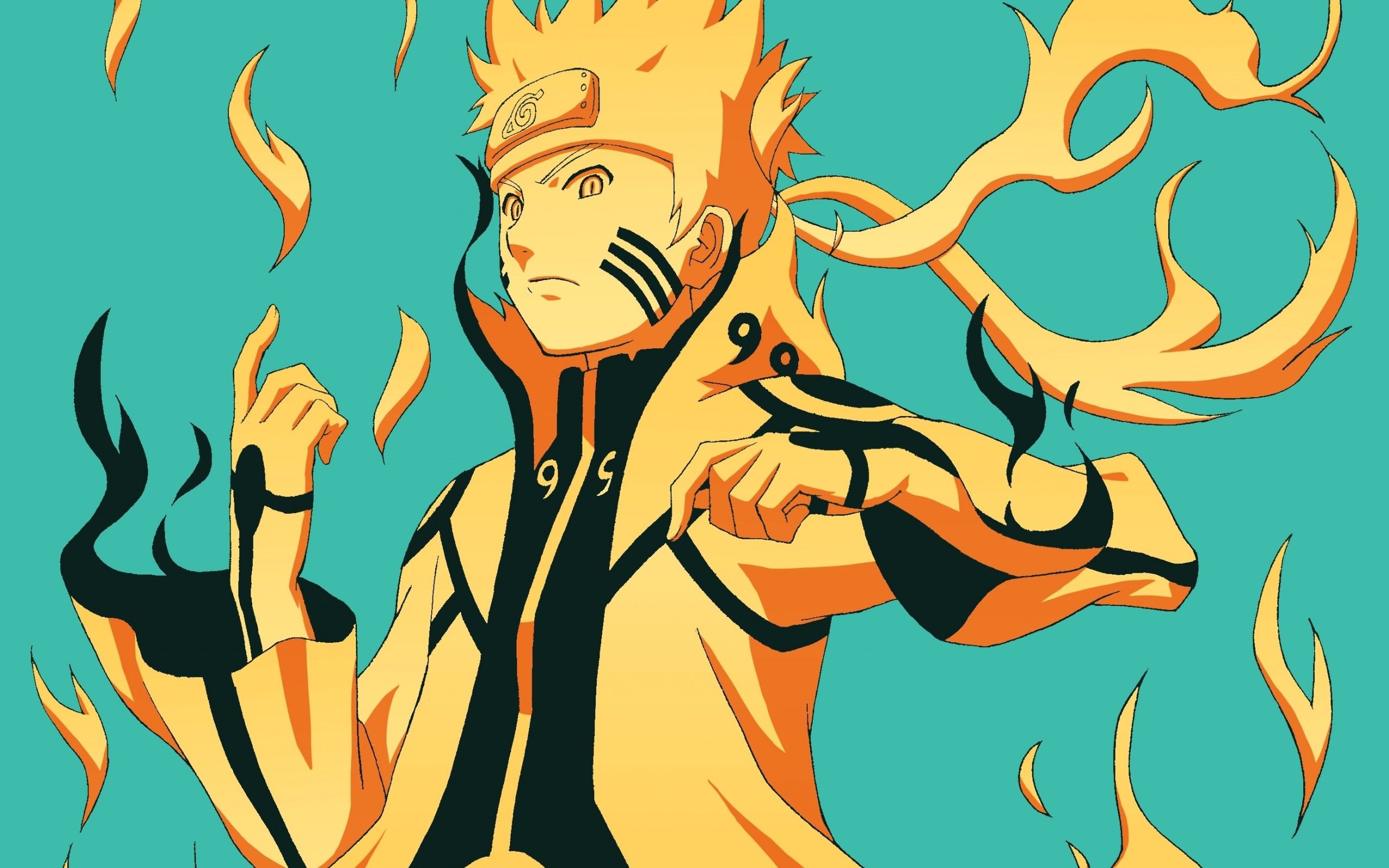 Naruto Uzumaki modalità Kyuubi, 2560x1600 2K, PC