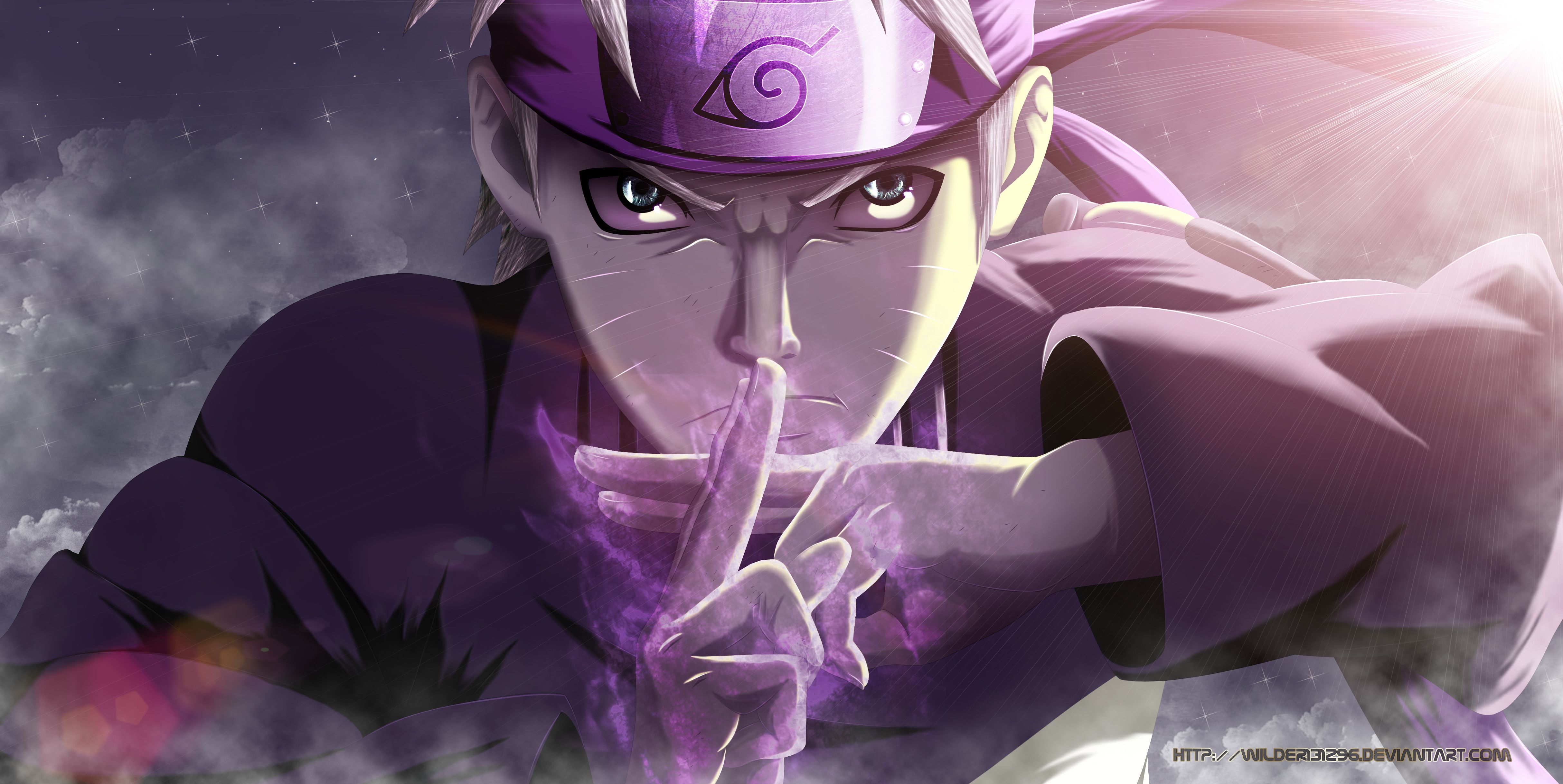 Naruto Uzumaki modalità viola, 4855x2436 UHD, PC 4K