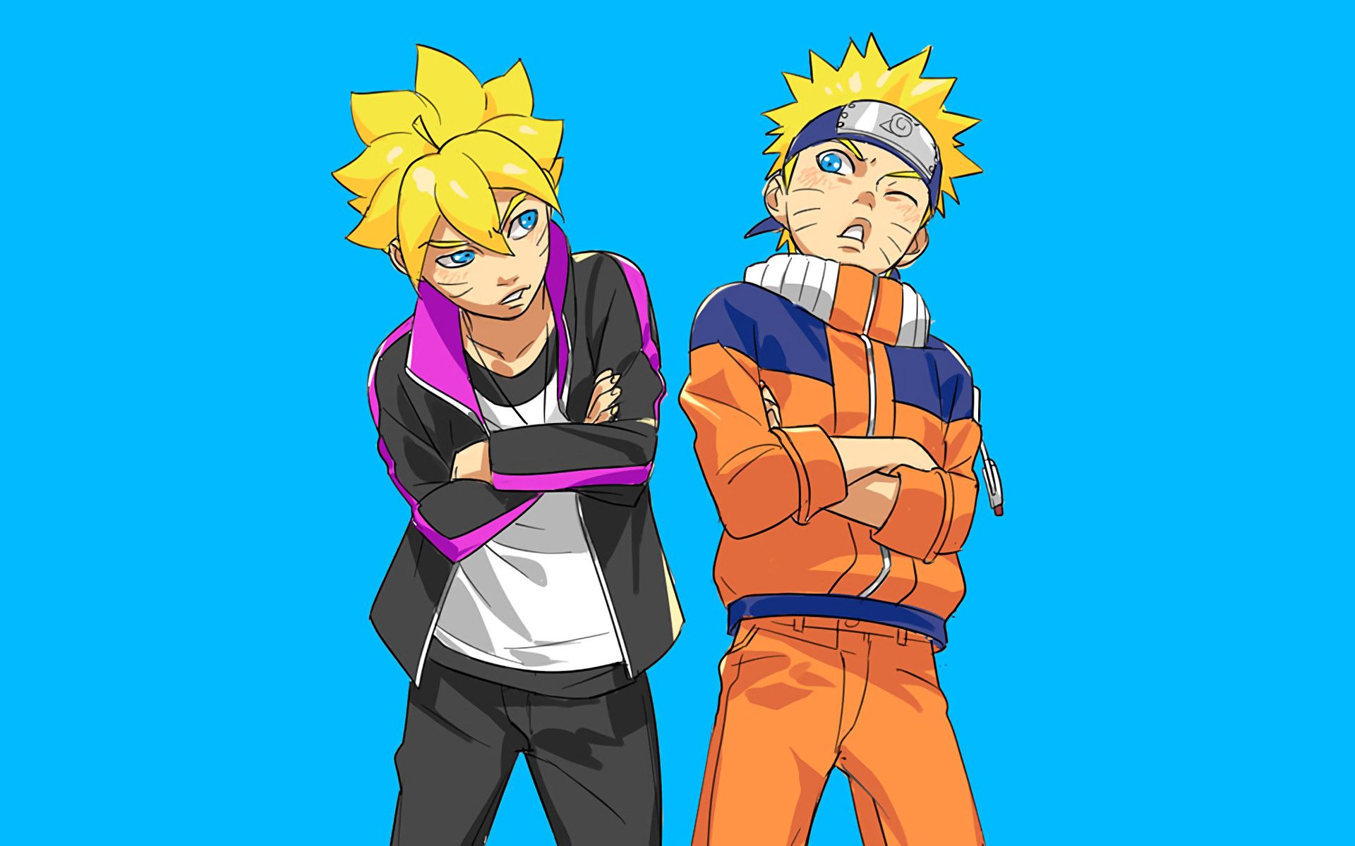 Naruto e Boruto Uzumaki, 1920x1200 Full HD+ WUXGA, iMac