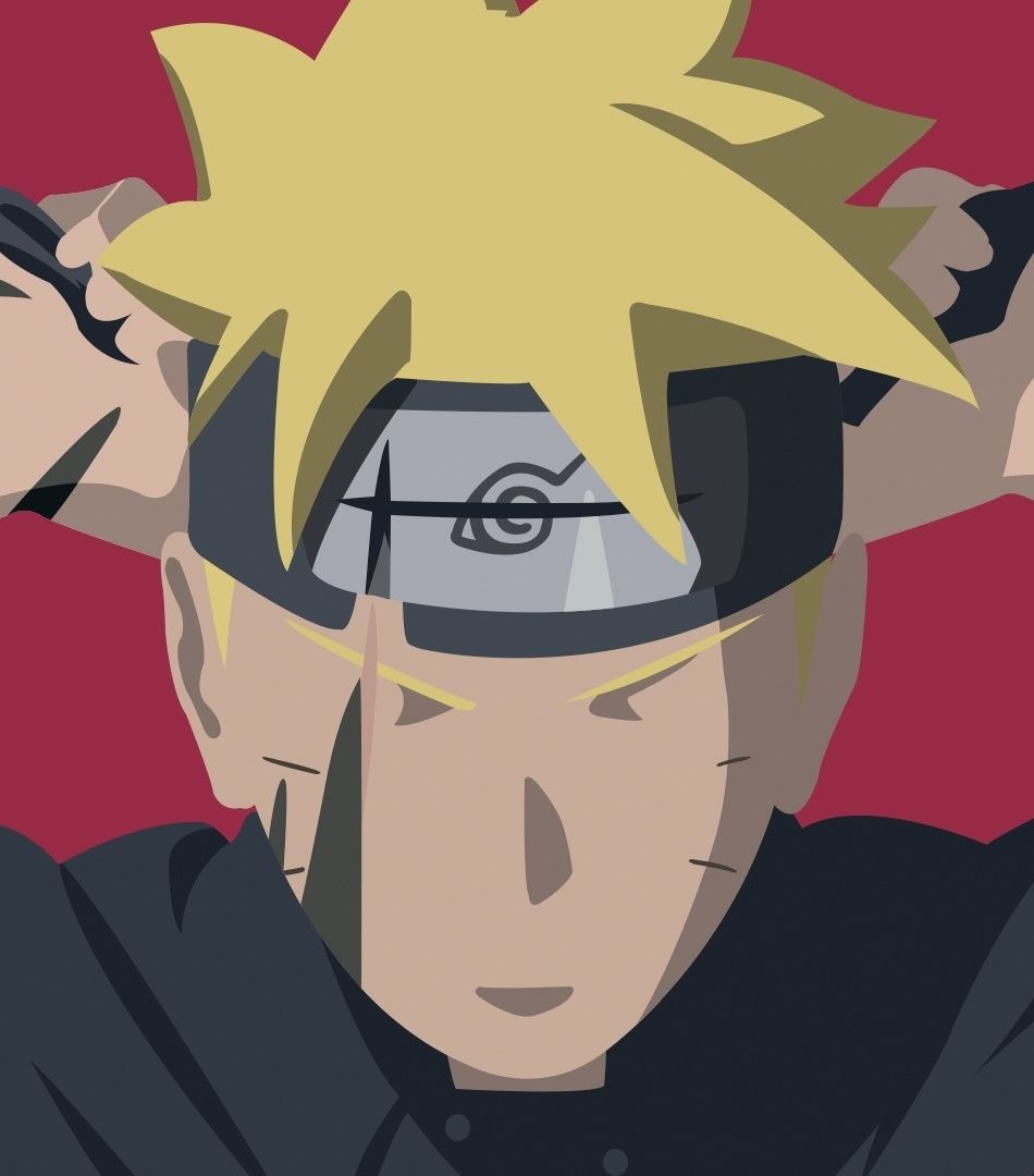 Boruto Uzumaki minimal art, 950x1080 Verticale, Mobile