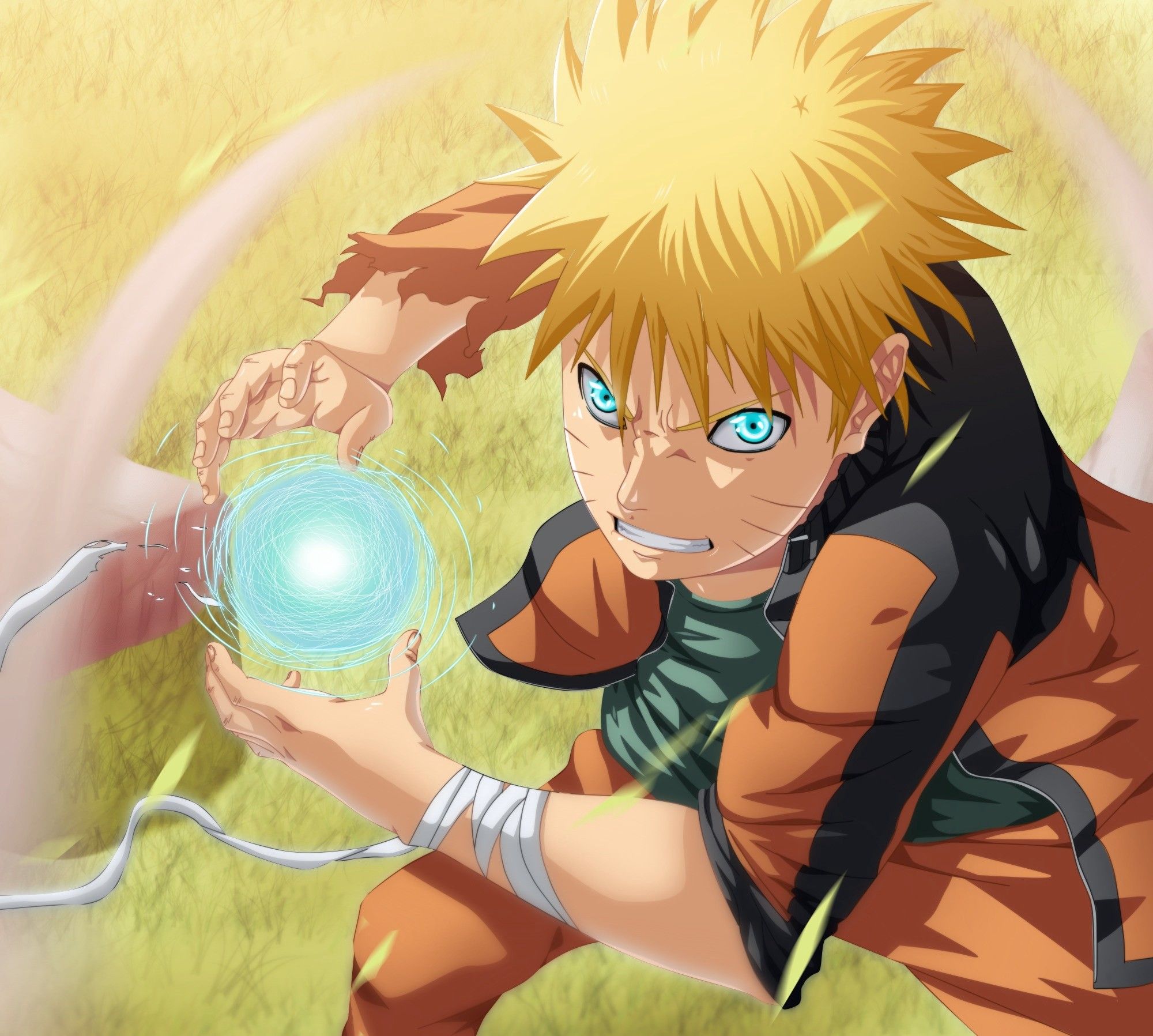 Naruto Uzumaki Rasengan, ninja, 2000x1797 2K, Desktop