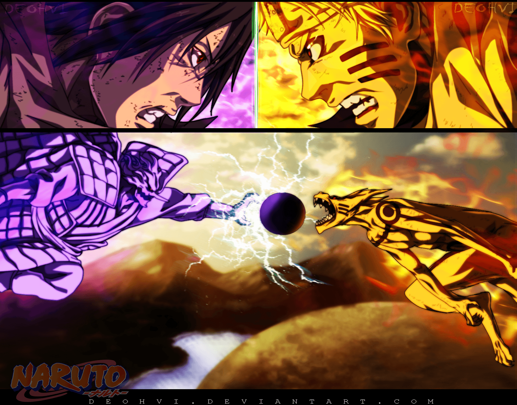 Naruto vs Sasuke scontro, 1700x1330 HD, Desktop