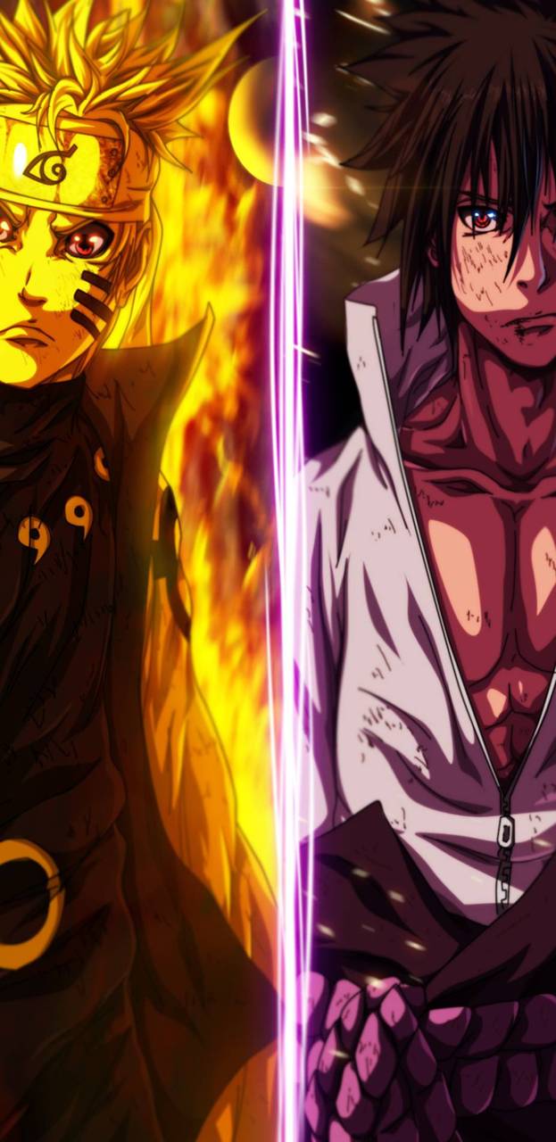 Naruto e Sasuke, Naruto anime, 623x1280 Full HD Verticale, Google Pixel