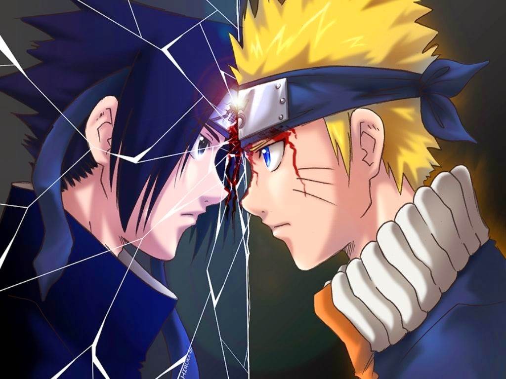 Naruto e Sasuke scontro, 1024x768 HD, Desktop