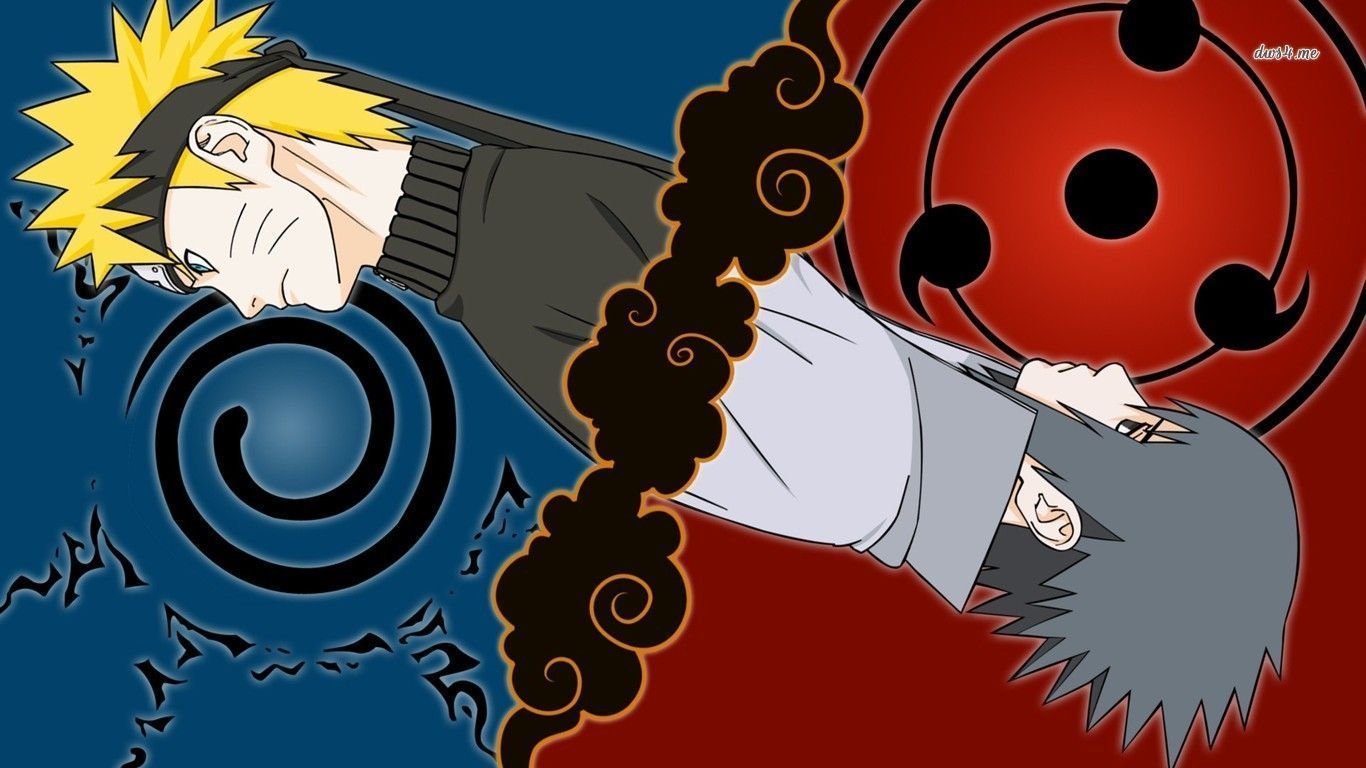 Naruto e Sasuke occhi, 1366x768 720p, PC