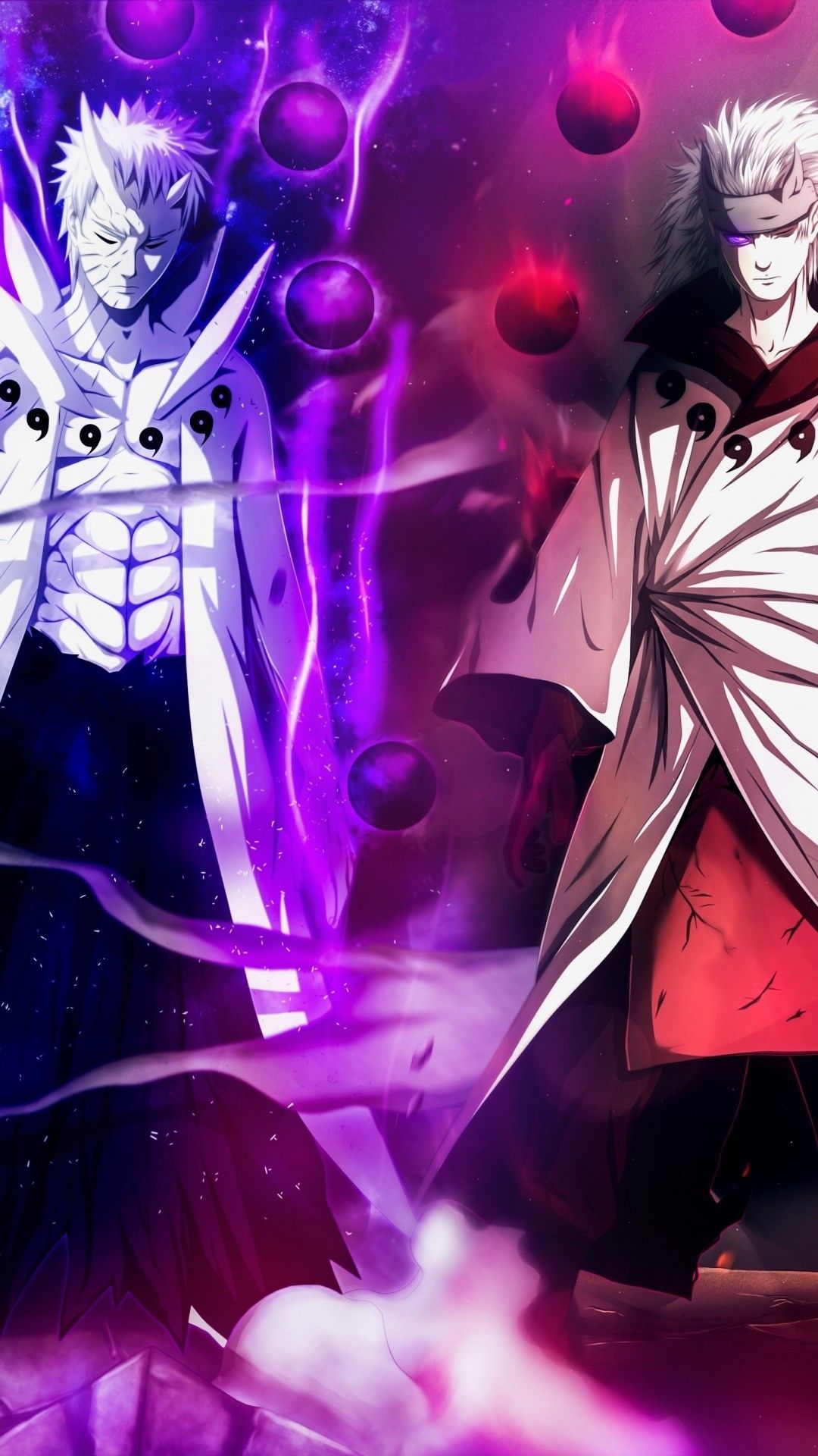 Naruto vs Sasuke Rikudou, 1080x1920 Full HD Verticale, Smartphone