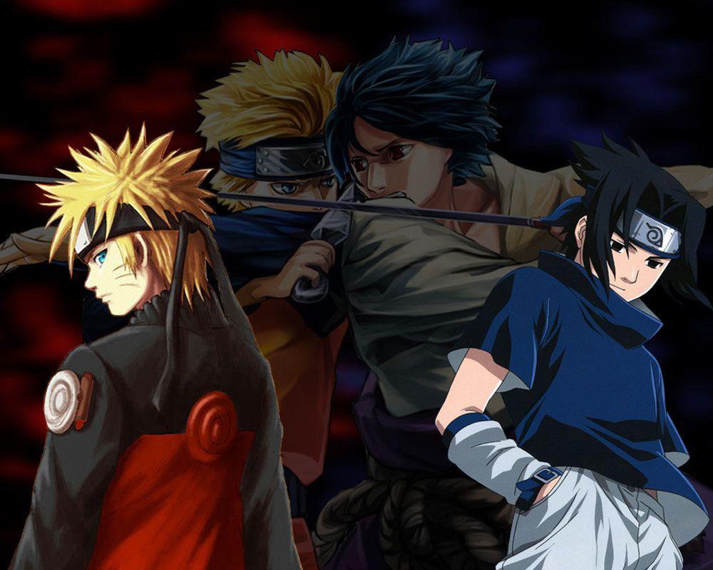 Naruto e Sasuke anime, ninja, 1000x800 HD, Desktop