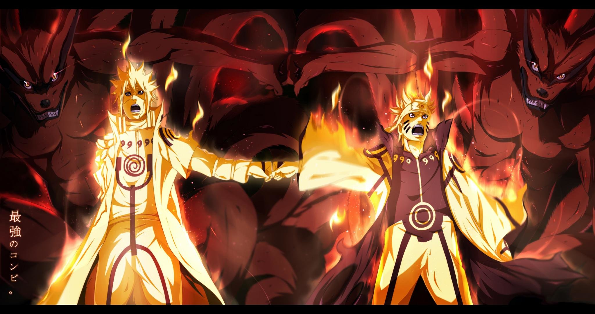 Naruto e Sasuke modalità Kurama, Naruto Shippuden, 2048x1080 Hi-Res, Desktop