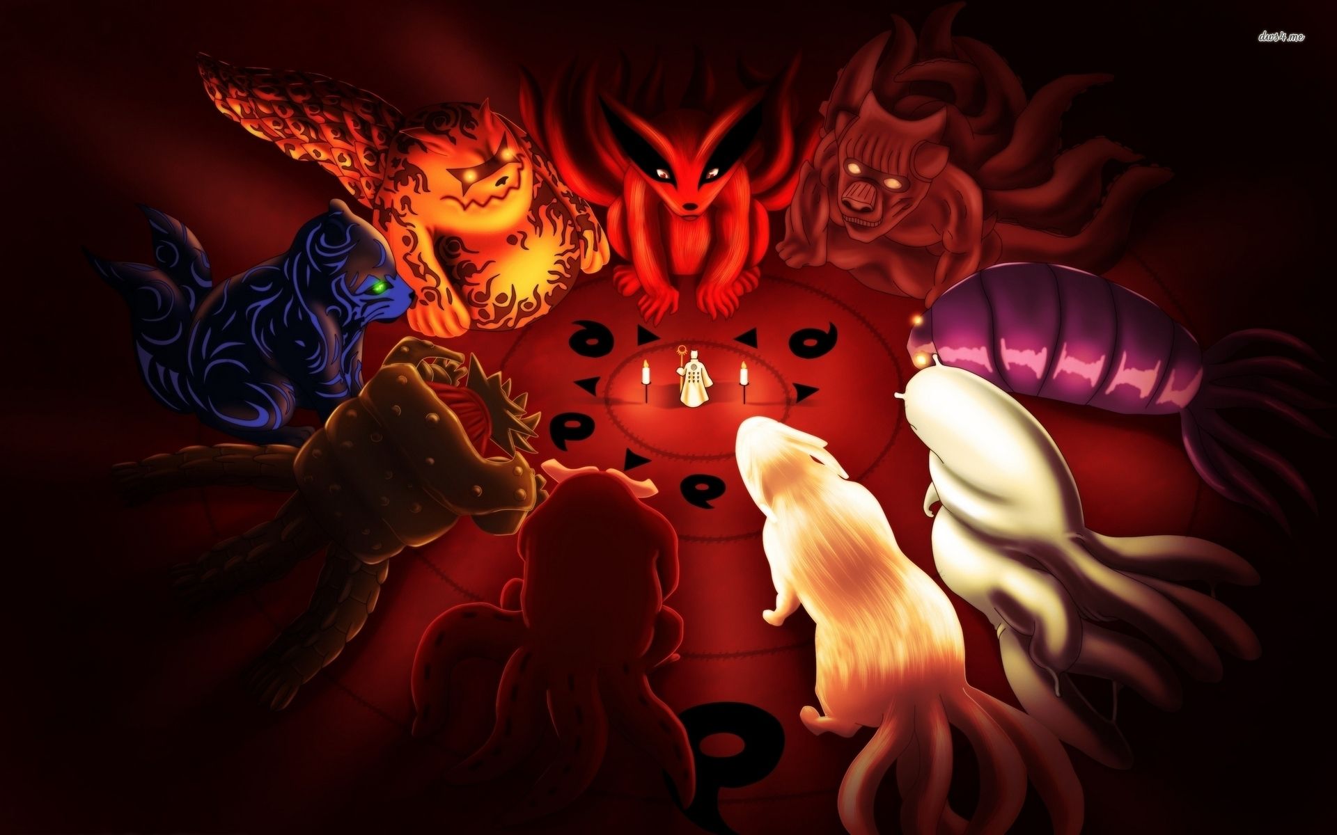 Naruto Bijuu riunione, Naruto Uzumaki, sfondi 1920x1200 Full HD+, PC Desktop