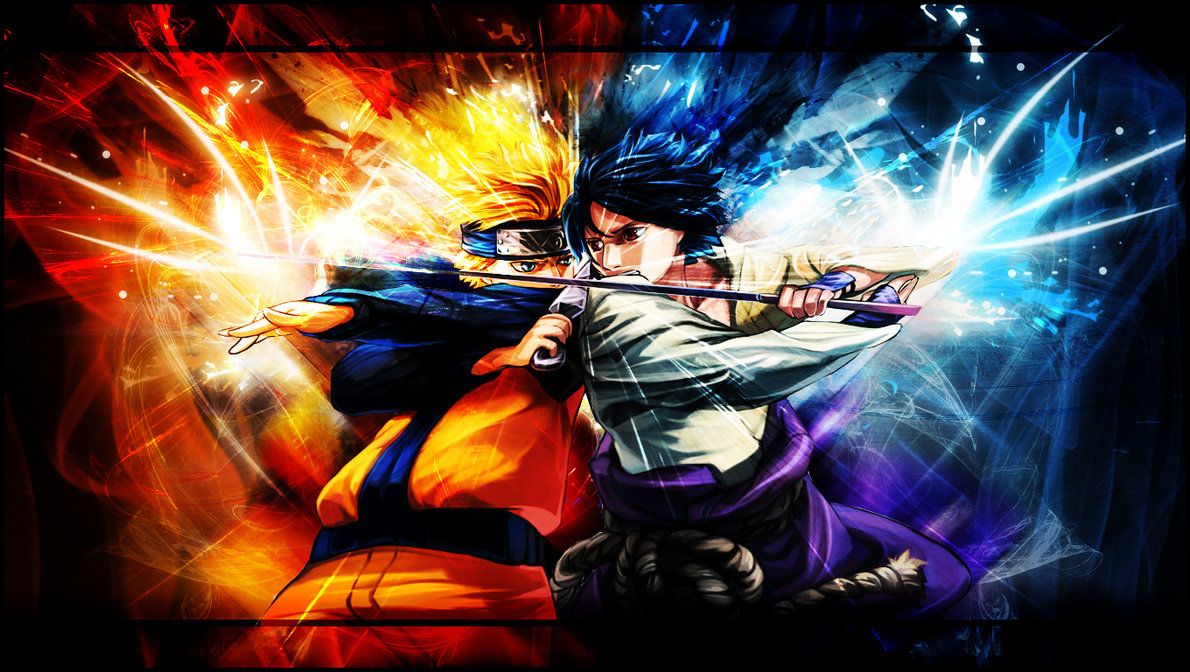 Naruto e Sasuke scontro, sfondo 1190x672 HD, PC Desktop