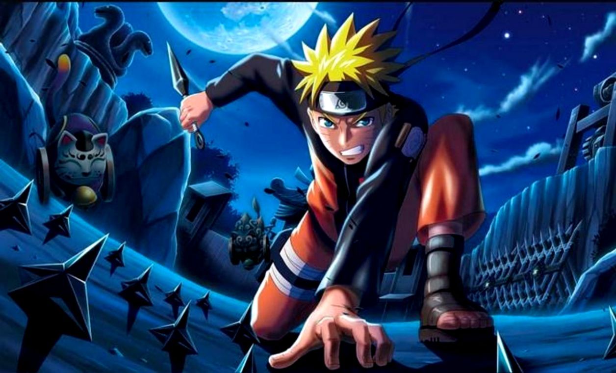 Naruto Uzumaki notte luna, sfondi 1256x760 HD, Lenovo Legion