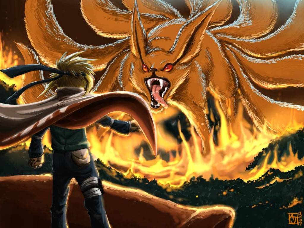 Naruto e Kyuubi Nove Code, sfondo 1024x768 HD, Desktop