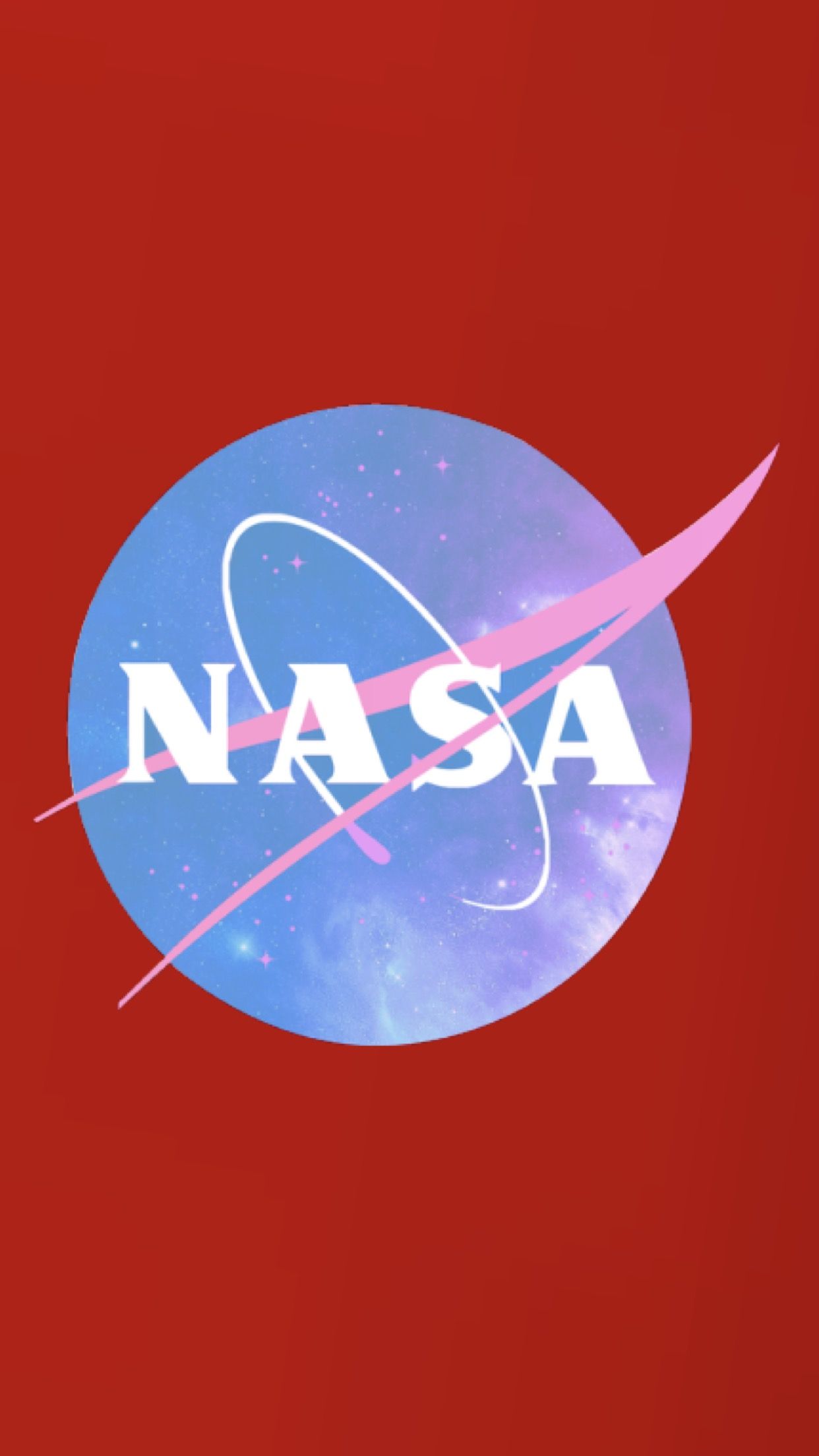 Logo NASA sfondo rosa, 2368x4144 Full HD Verticale, iPhone