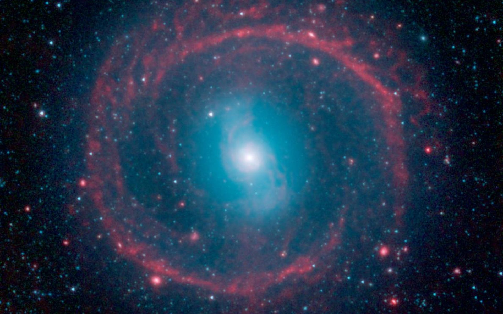 Galassia a spirale blu e rossa, 1920x1200 Full HD+, Laptop