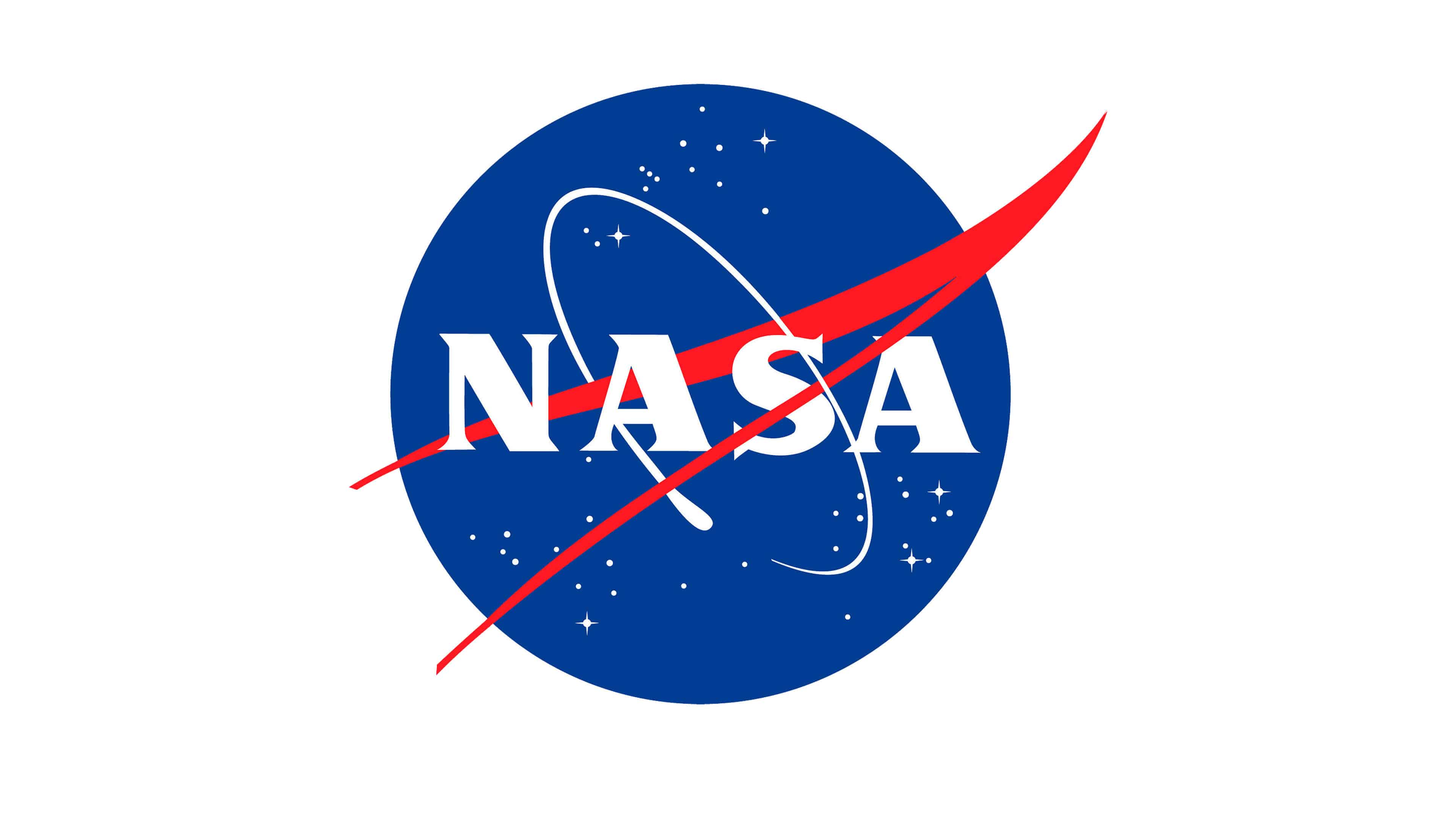 Logo NASA blu rosso, 3840x2160 Ultra HD, 4K TV