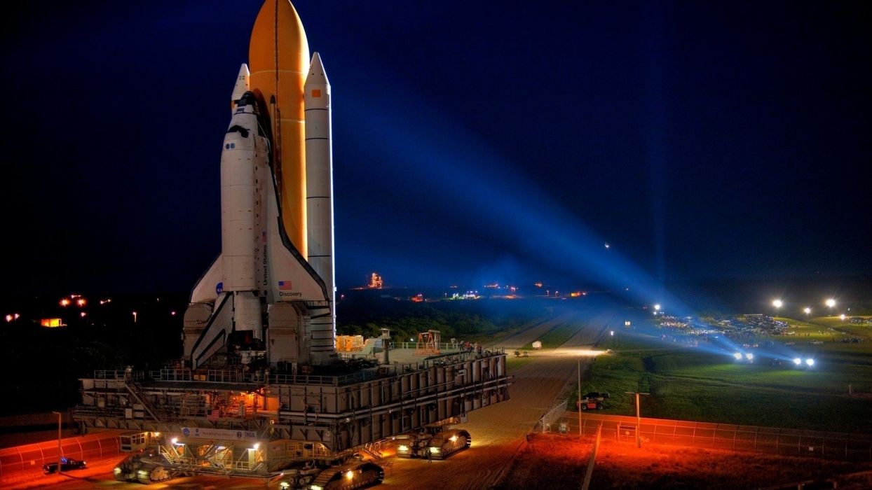 Space shuttle Discovery rampa lancio, 1244x700 HD, PC Desktop