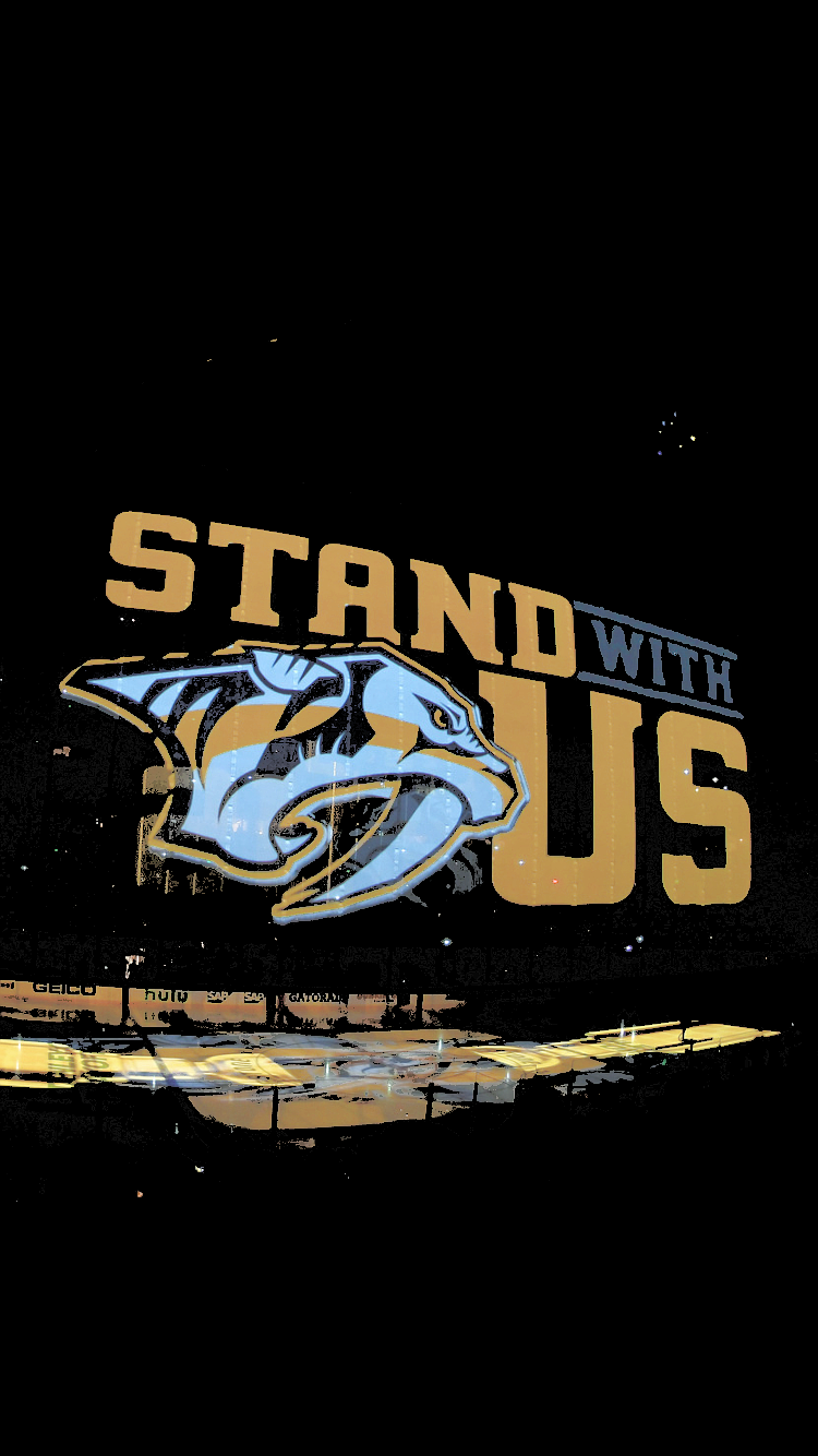 Logo Nashville Predators hockey, 750x1334 Verticale, iPhone