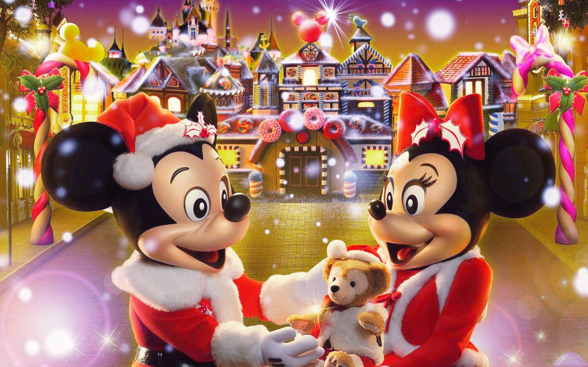 Topolino e Minnie natalizi Disney, Mickey Mouse, 1920x1200 Full HD+, Desktop