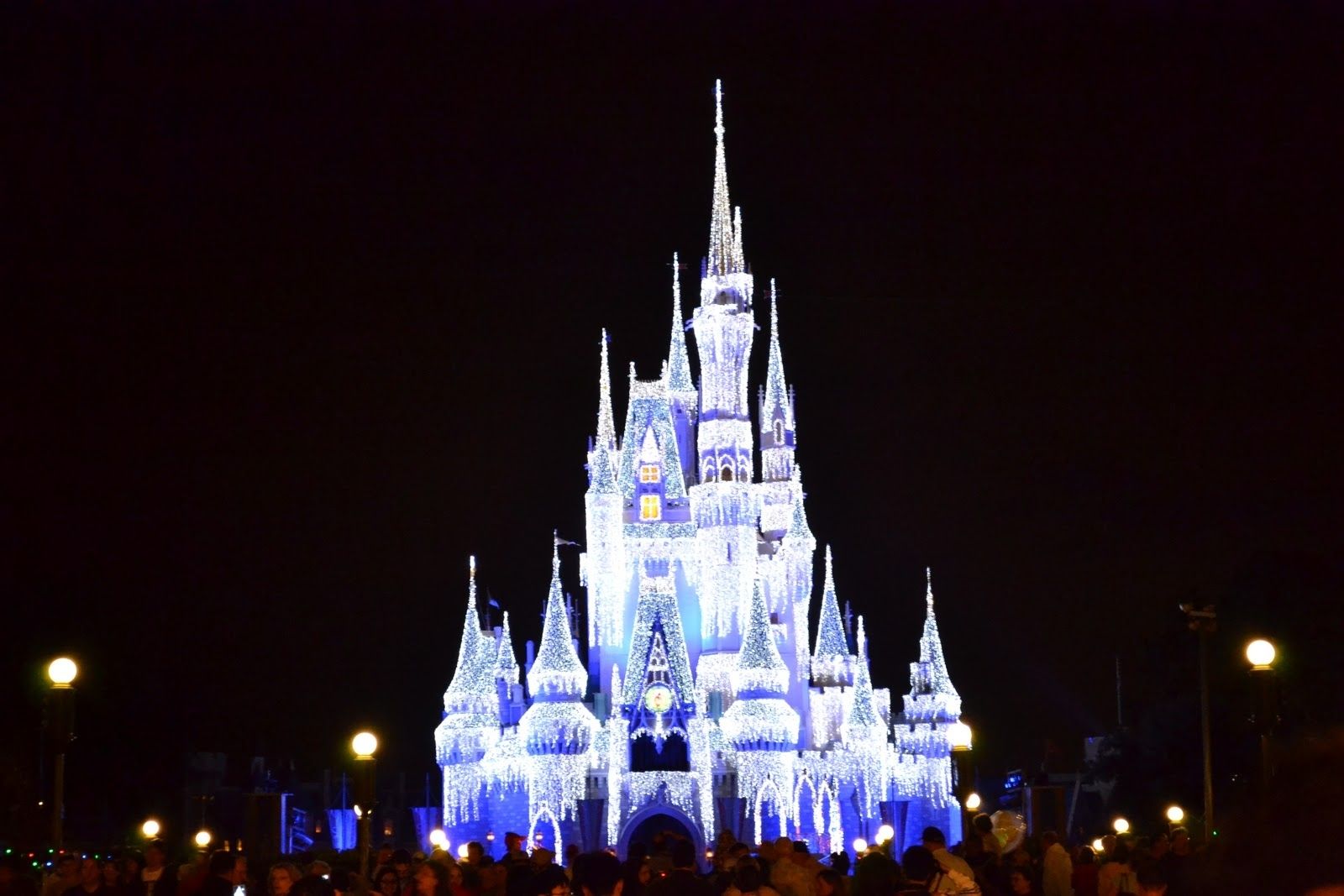Castello Disney World illuminato notte, 1600x1067 900p, PC
